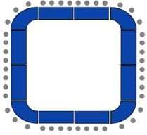 Hollow Square with Serps