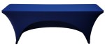 18x72 6 Foot Navy Blue Fitted Spandex Training Table Cover