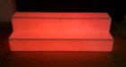 2 Tier LED Glow Shelf RED