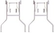 24 Inch Wide Folding Table Legs Overlap for round and rectangular (set of 2)