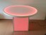 48 Inch Diameter Round LED Glow Table w/ Cube Base