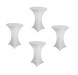 White Color 4 Pack 30x42 Table Covers