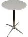 White Top Highboy Table with X Base