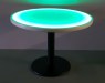 Green Color Round Cast Iron Glow LED Top Table