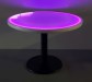 Purple Color Round Cast Iron Glow LED Top Table