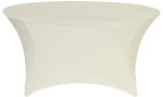 Ivory 60 Round Stretch Linen