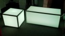 WHITE LED Light Up Coffee Table