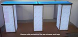 Light Up Portable Modular Trade Show 16 Inch Wide Tables