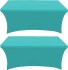 Turquoise Color 2 Pack Table Covers