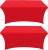 Red Color 2 Pack Table Covers
