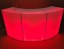 Curved Serpentine Bar Red Lighting Front View