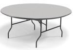 Round Laminate Table Grey Glace Color