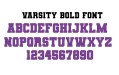 Standard Varsity Bold Font